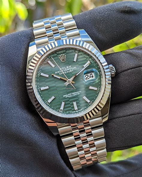 rolex datejust 2023 green|Rolex Datejust green price.